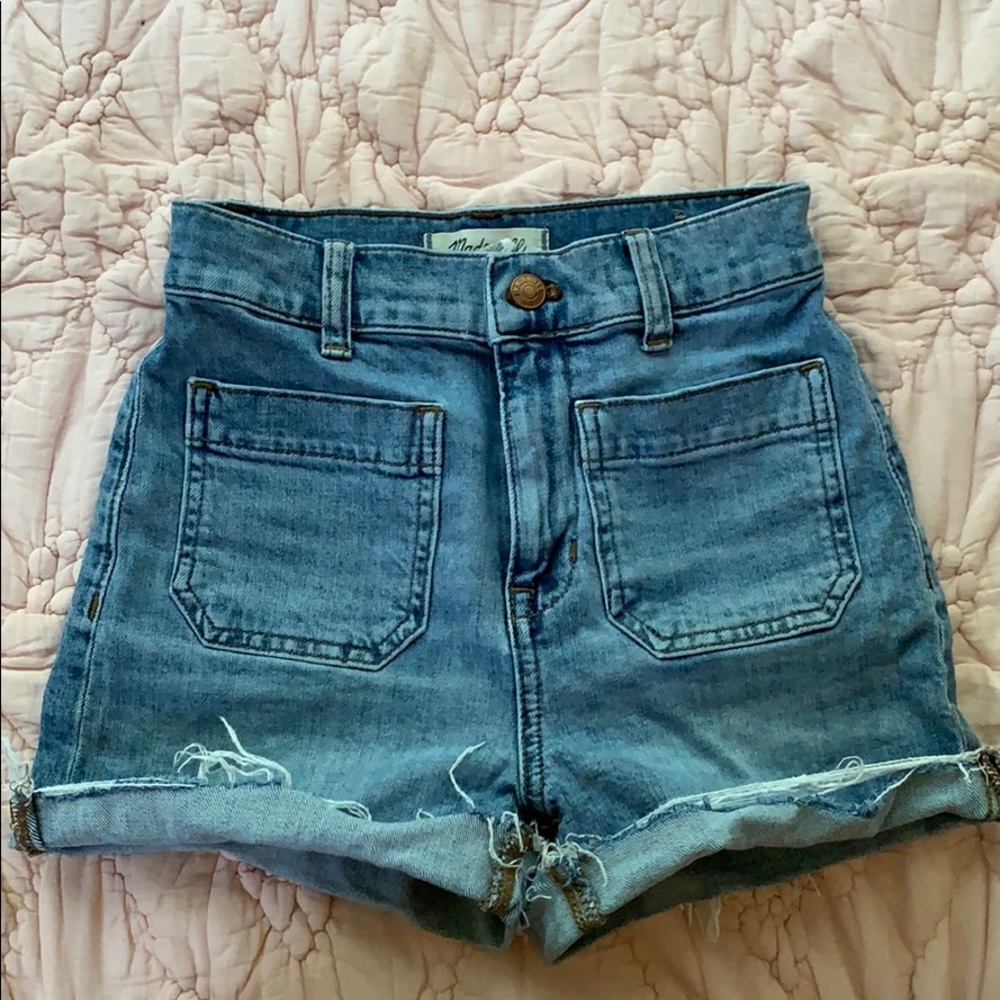 Madewell High Waisted Denim Shorts